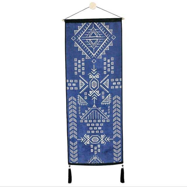 tapiz bohemio largo azul 5