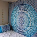 tapiz mandala bohemia azul 1