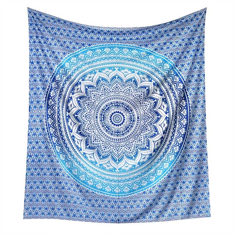 tapiz mandala de algodon azul 5