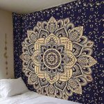 tapiz colgante de pared mandala floral