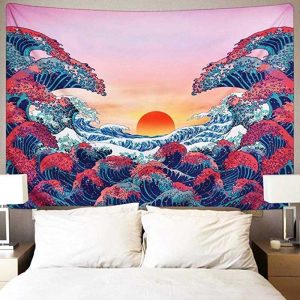 tapiz puesta de sol japonesa 2